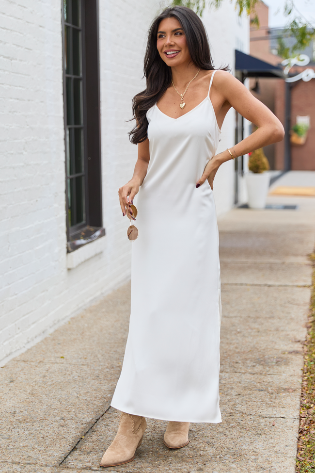 Allie Ivory Slip Dress FINAL SALE