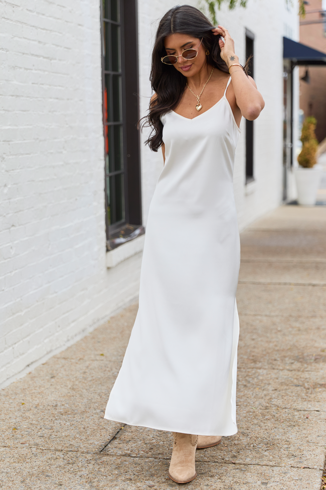 Allie Ivory Slip Dress FINAL SALE