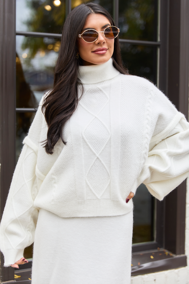 Lindy Ivory Turtleneck Sweater