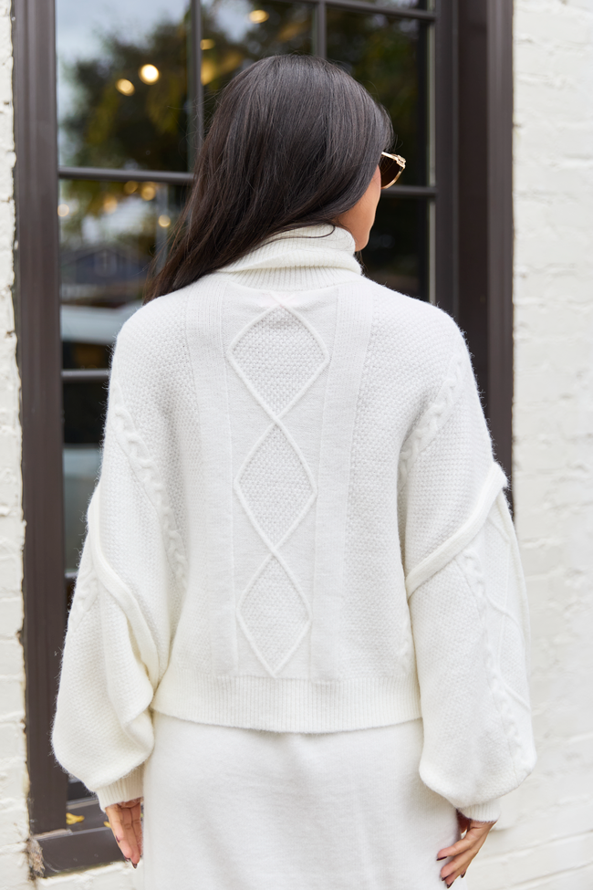 Lindy Ivory Turtleneck Sweater