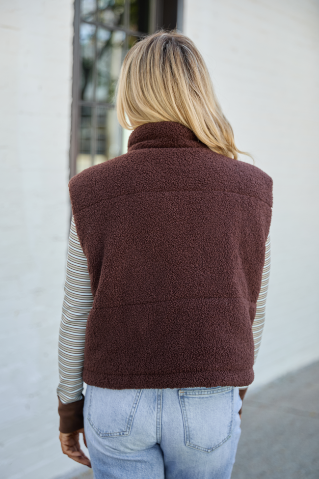 Bunny Brown Sherpa Zip Vest
