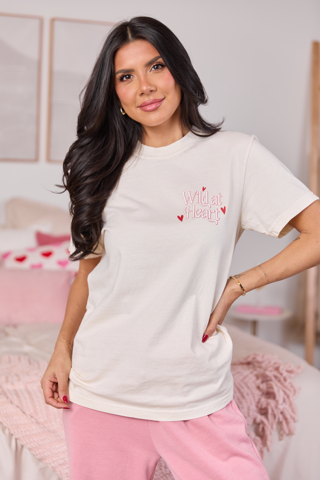 Wild At Heart Ivory Graphic Tee