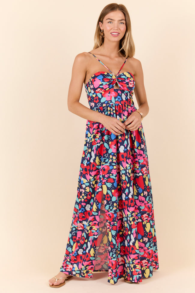 Keep It Floral Navy Printed Dress FINAL SALE