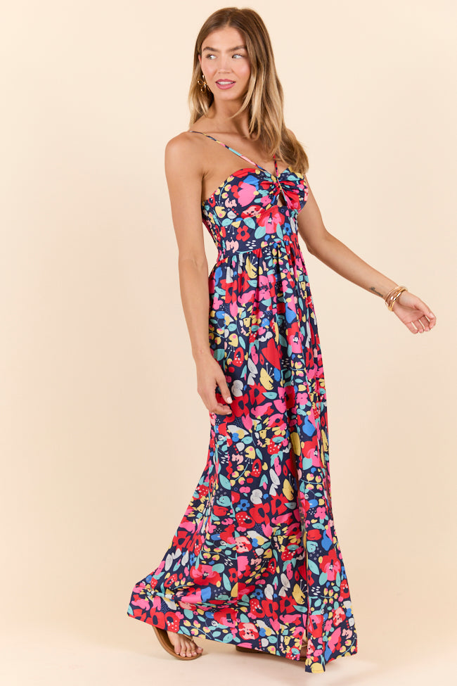 Keep It Floral Navy Printed Dress FINAL SALE