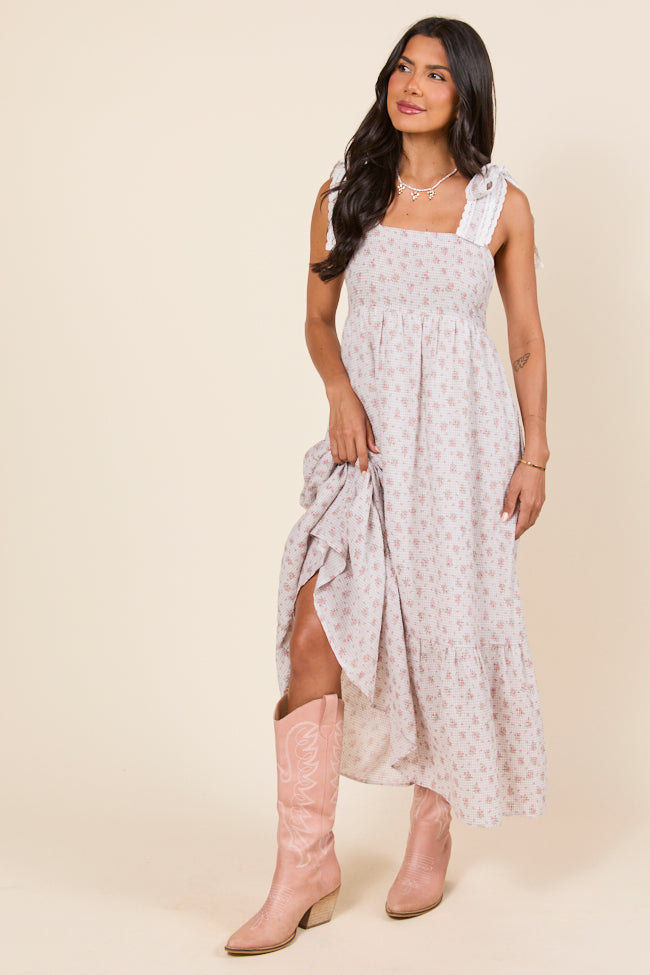 Joann Gingham Floral Maxi Dress FINAL SALE
