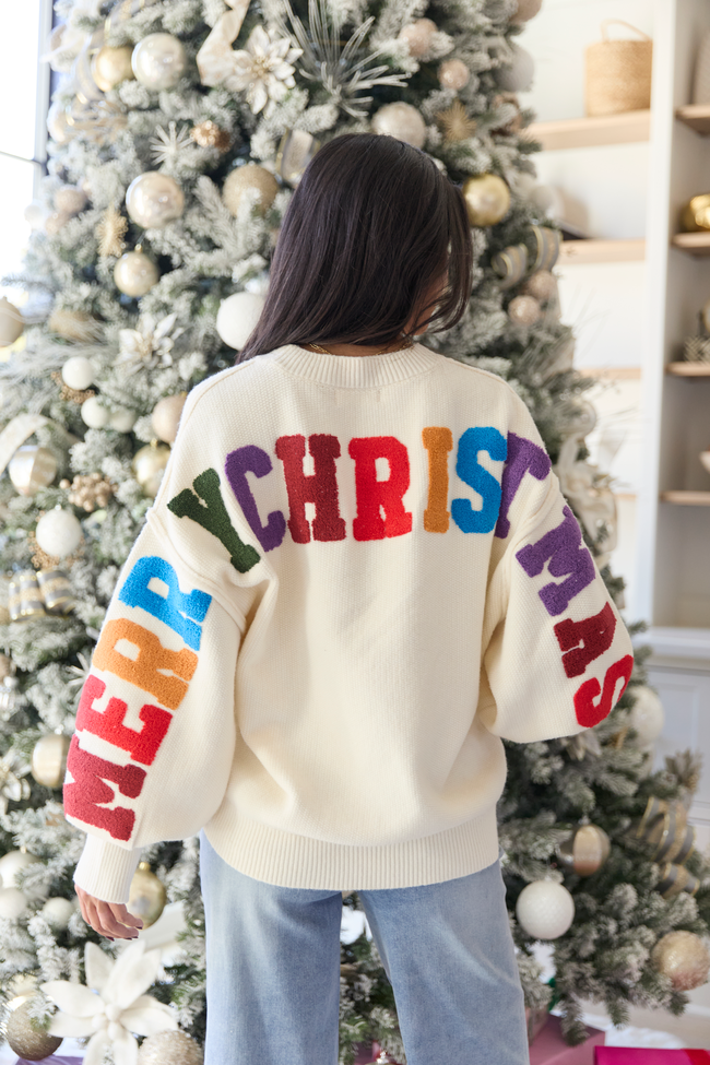Carol Merry Christmas Crewneck Sweater