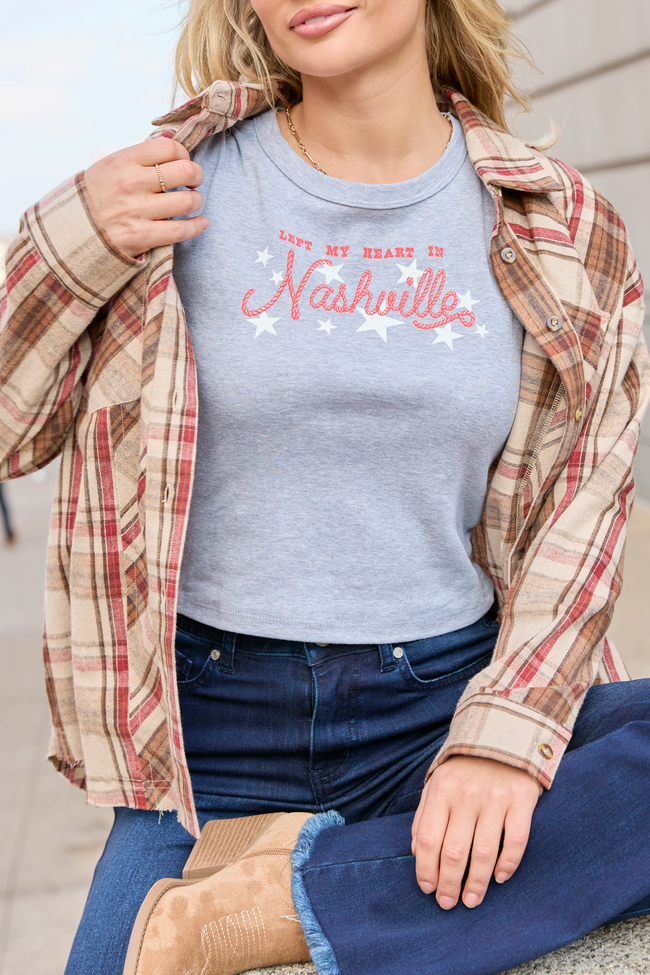 Heart In Nashville Heather Grey Baby Graphic Tee