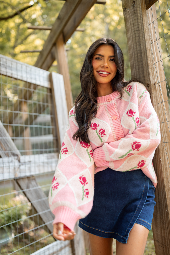 Donna Rose Argyle Cardigan