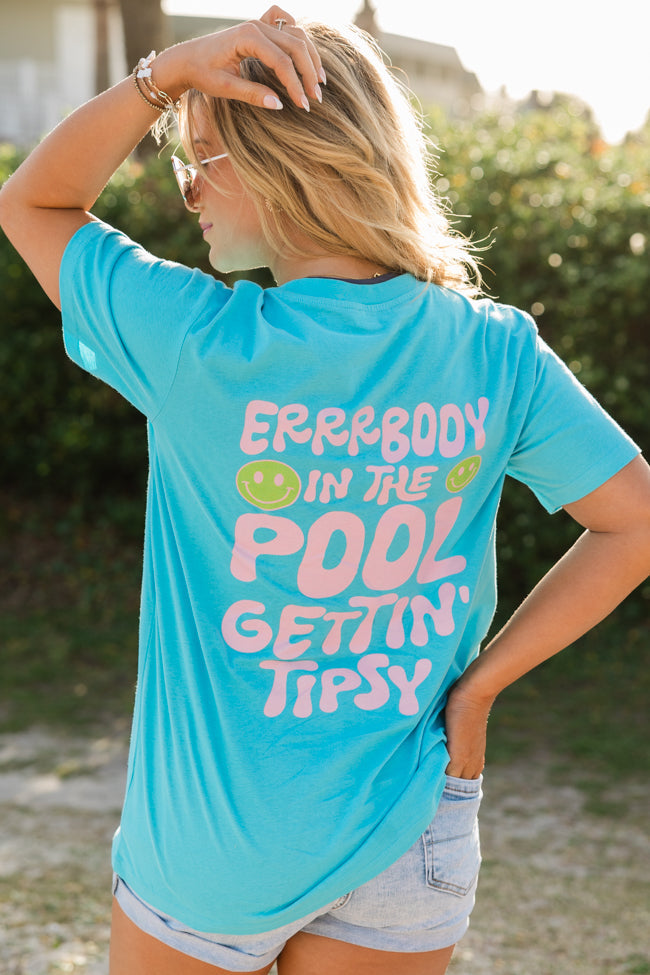 Errrbody At The Pool Sapphire Graphic Tee