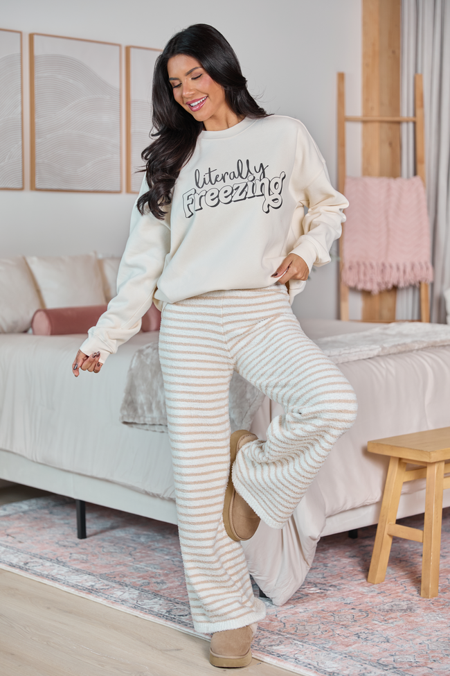 Literally Freezing Cream Graphic Sweatshirt