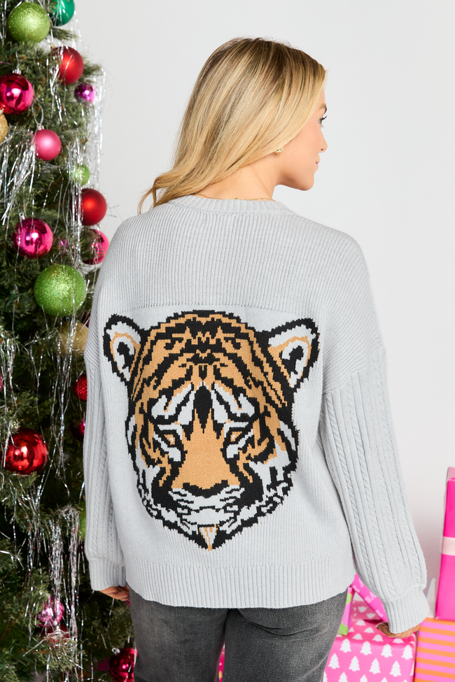 Ozzie Tiger Grey Cardigan