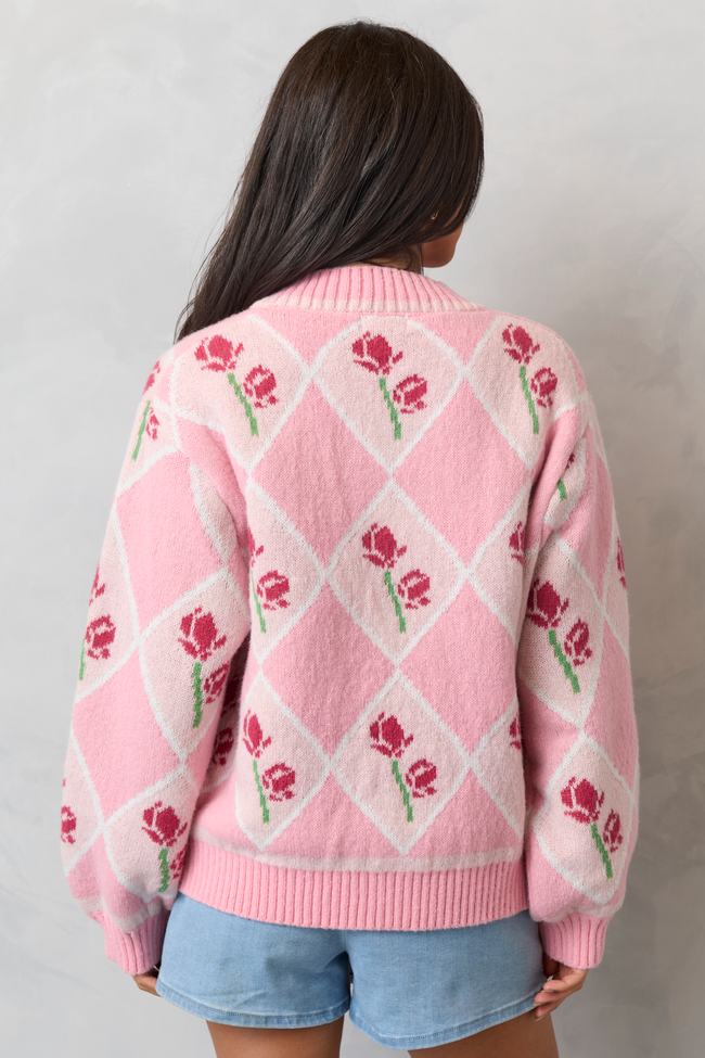 Donna Rose Argyle Cardigan