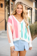 Nila Multi Striped Cardigan