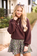 Lisa Brown Crewneck Sweater