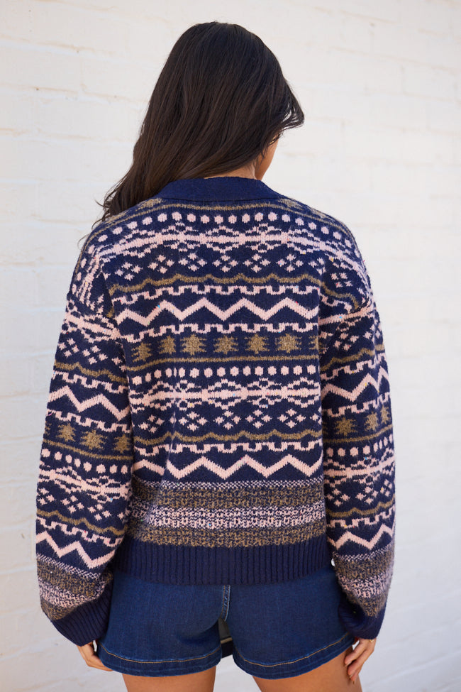 Juliet Oversized Fair Isle Cardigan