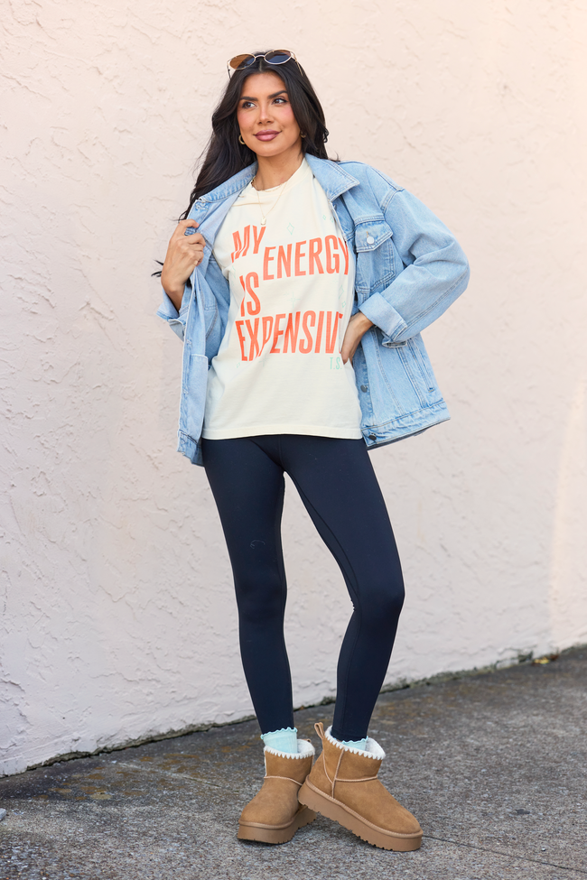 My Energy Is Expensive Ivory Graphic Tee