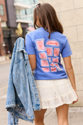 Western Stamp Blue Graphic Tee