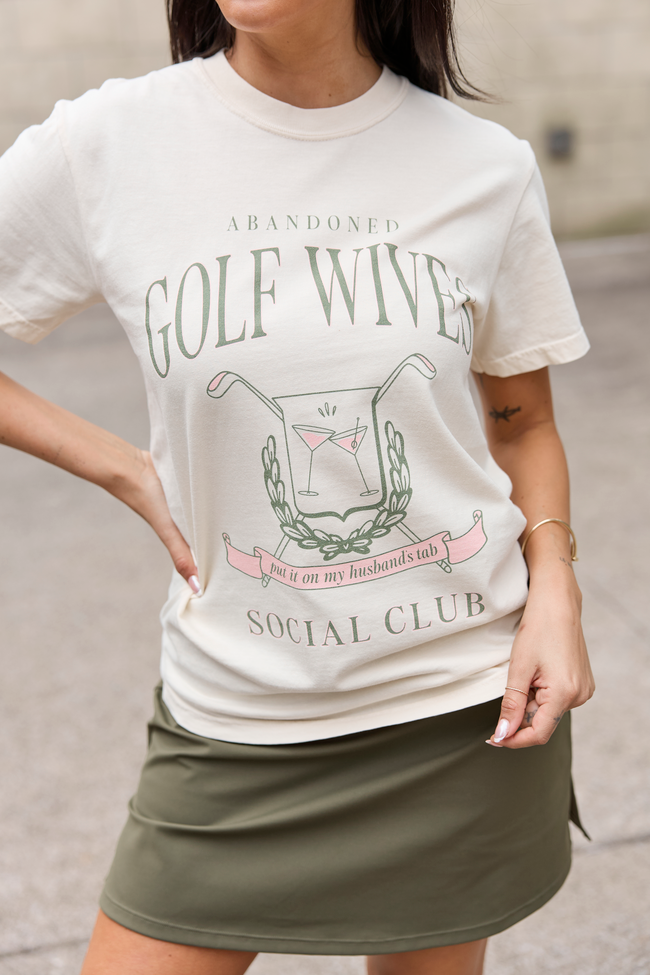 Golf Wives Social Club Ivory Graphic Tee