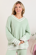 Angie Sage Striped Lounge Sweater