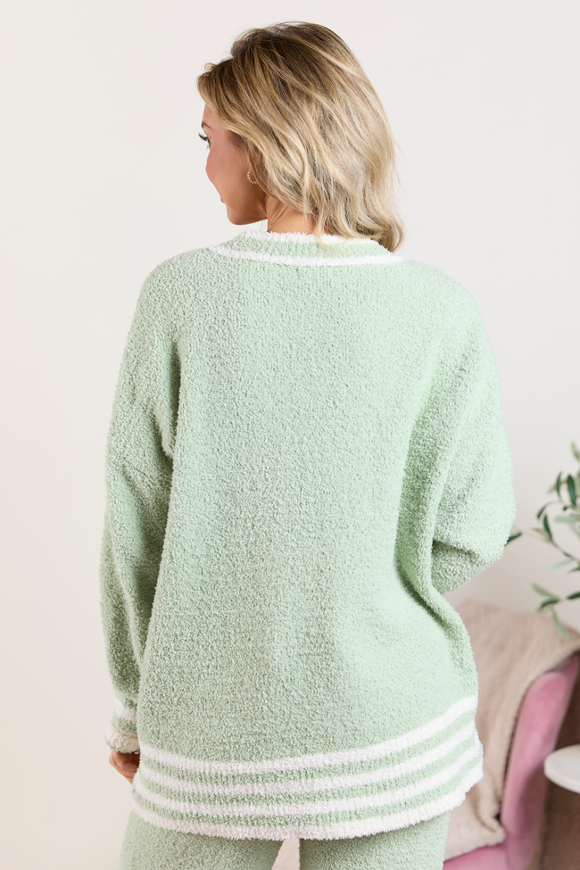Angie Sage Striped Lounge Sweater