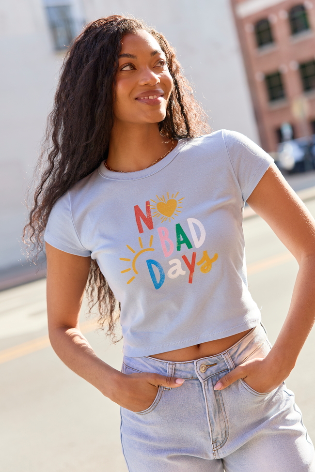 No Bad Days Blue Baby Graphic Tee