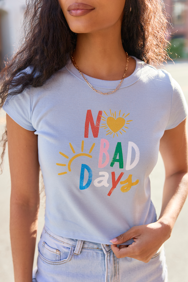No Bad Days Blue Baby Graphic Tee