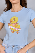 Lucky Duck Blue Baby Graphic Tee