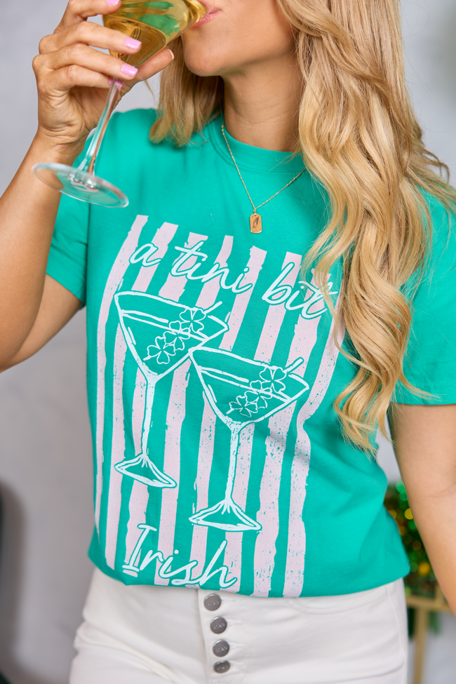 Tini Bit Irish Green Graphic Tee