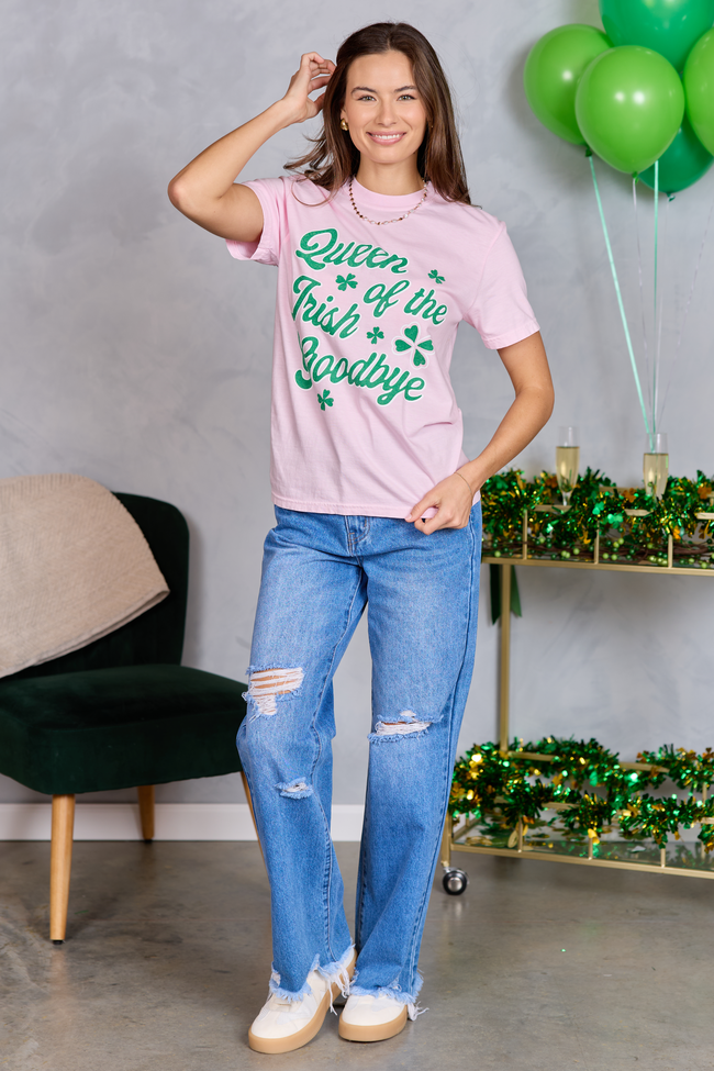 Irish Goodbye Light Pink Graphic Tee