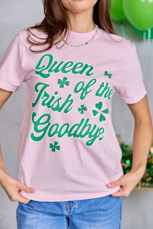 Irish Goodbye Light Pink Graphic Tee
