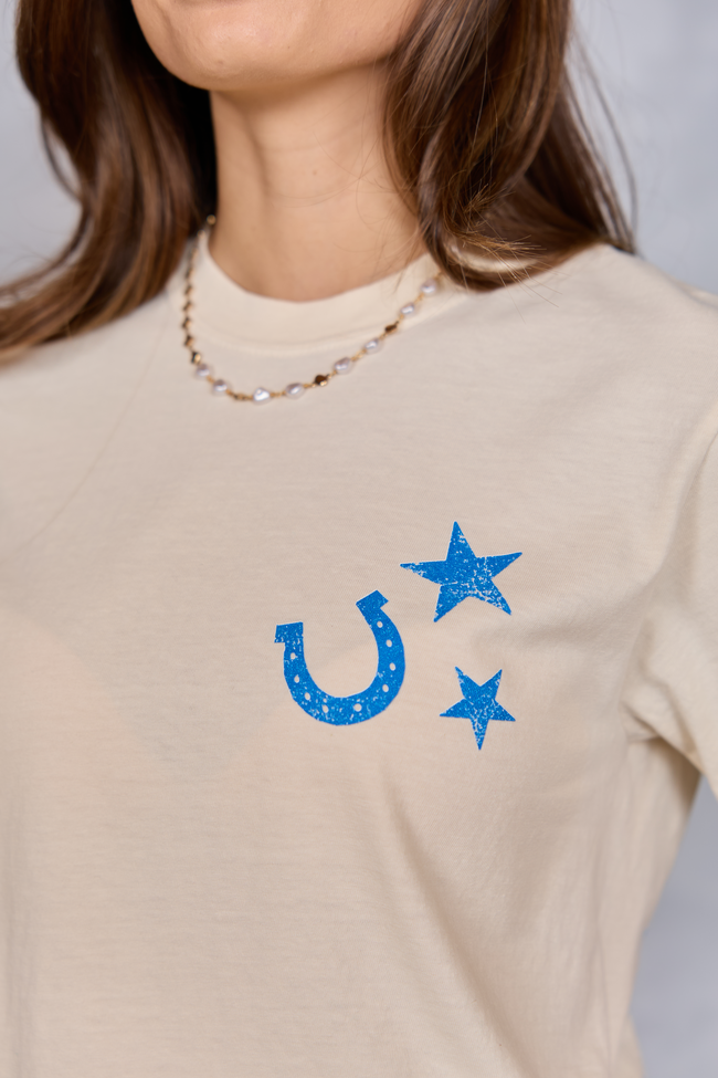 How Lucky Are We Ivory Graphic Tee