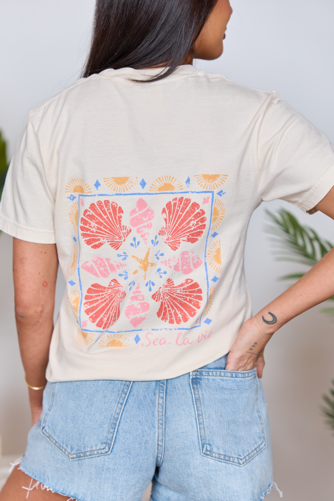 Sea La Vie Ivory Graphic Tee
