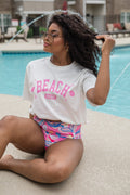 Beach Babe White Graphic Tee