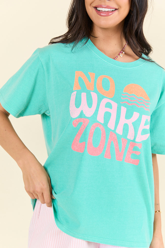 No Wake Zone Mint Graphic Tee