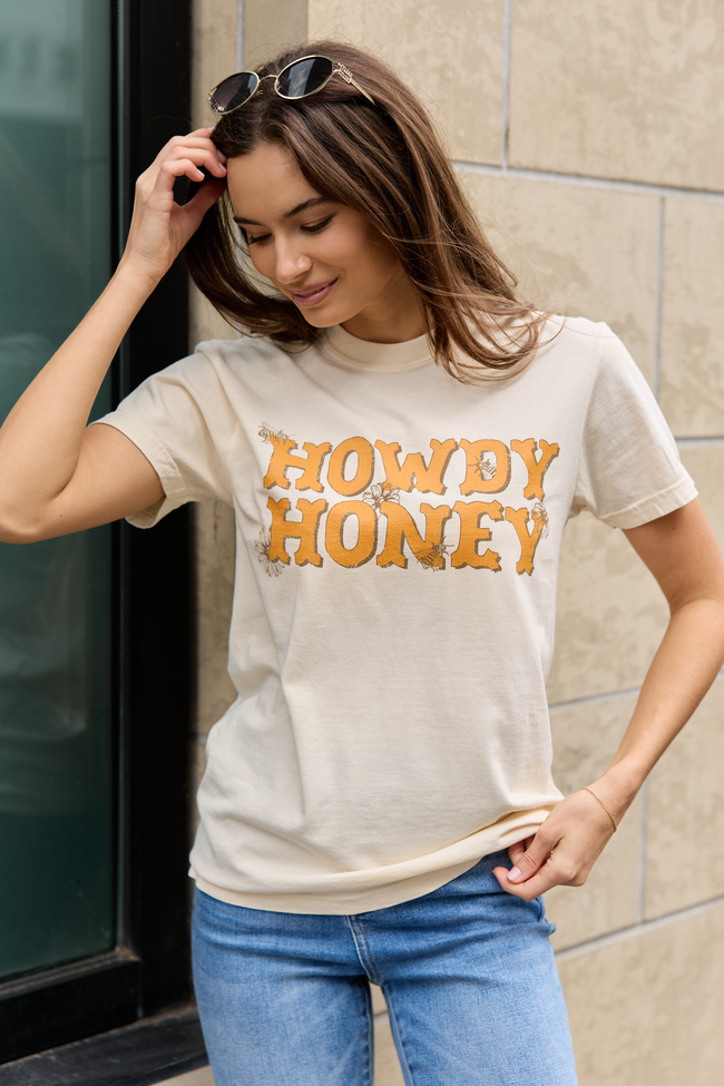 Howdy Honey Ivory Graphic Tee