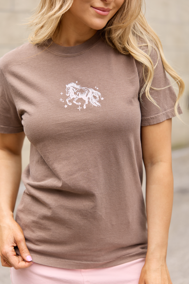 Sunset Rodeo Brown Graphic Tee