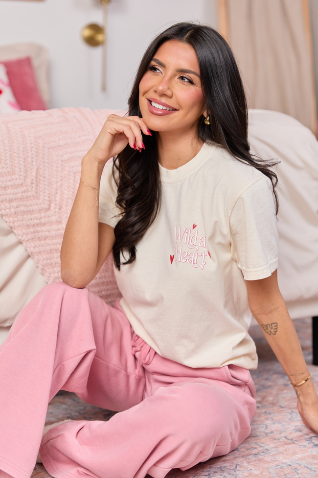 Wild At Heart Ivory Graphic Tee