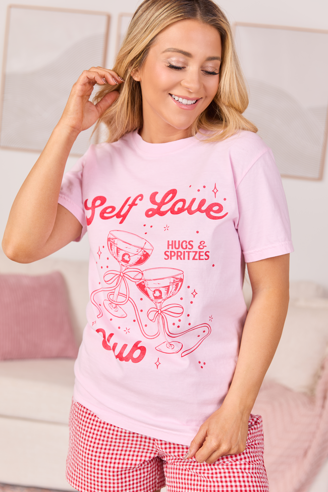 Self Love Club Light Pink Graphic Tee