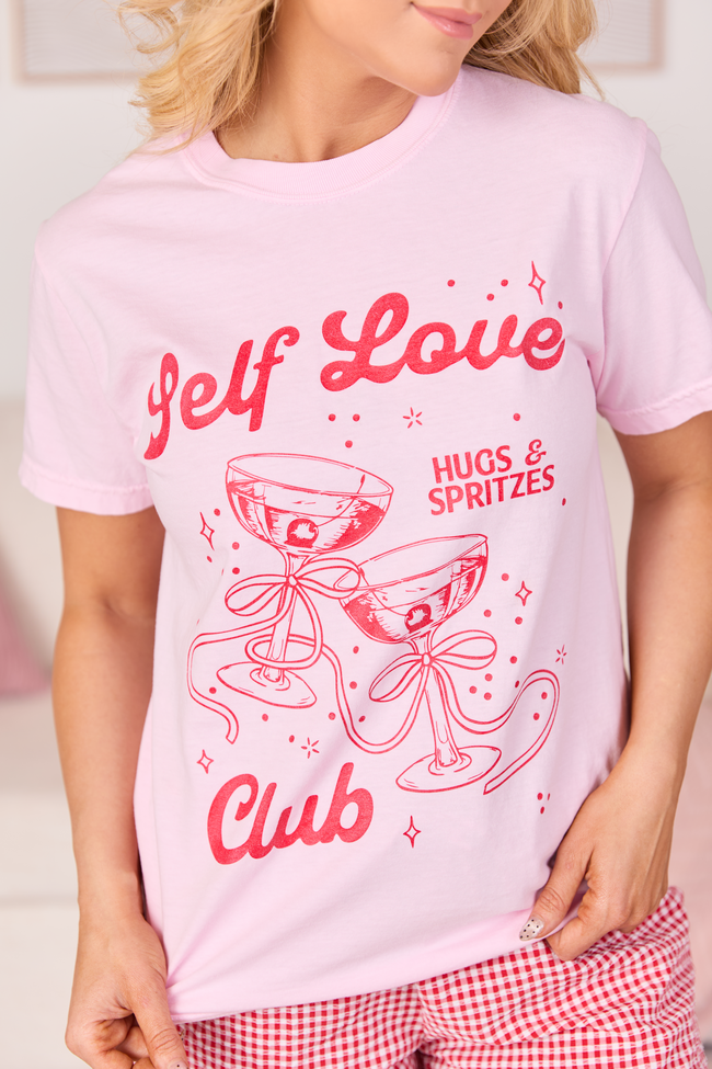 Self Love Club Light Pink Graphic Tee